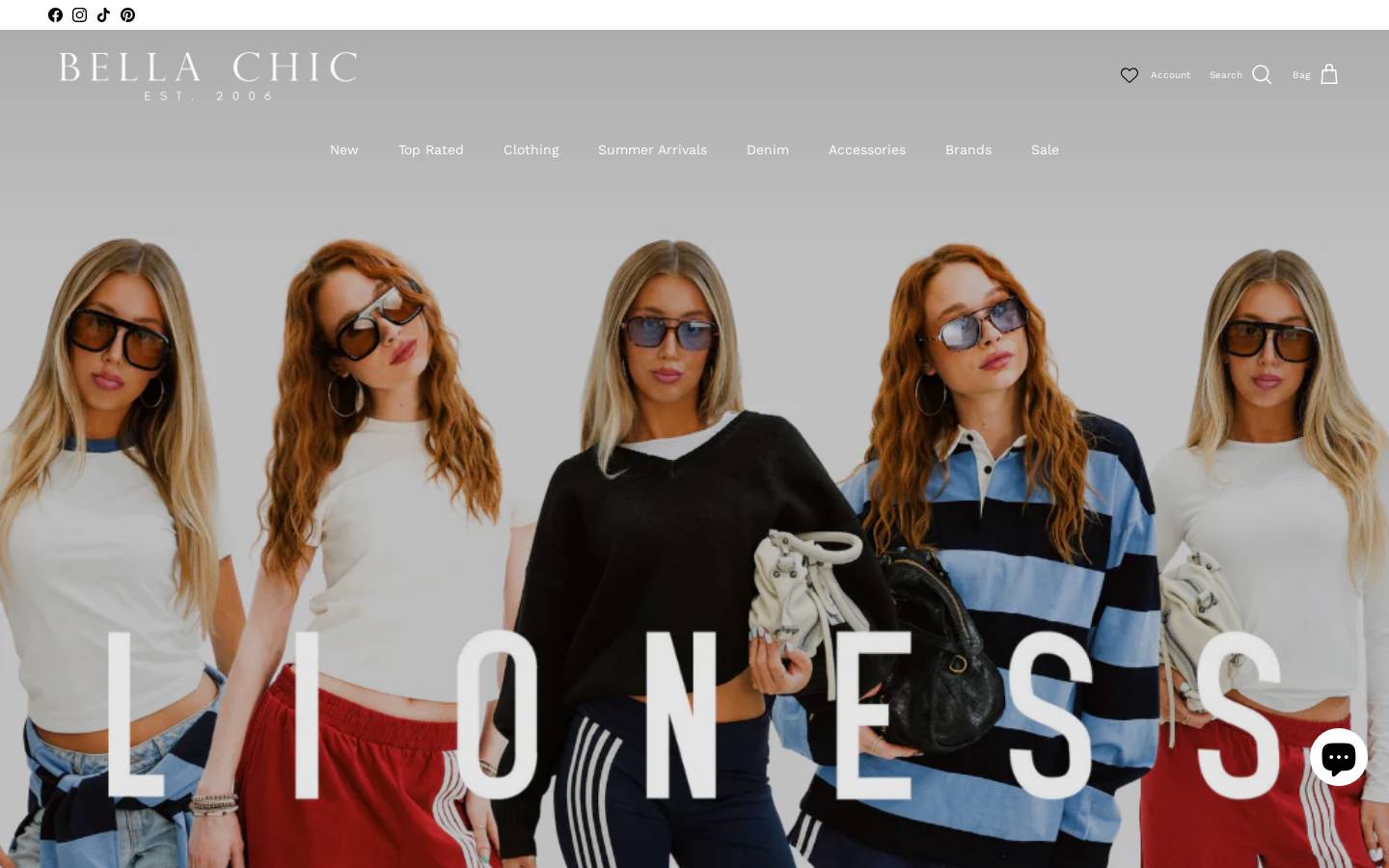 bellachic.ca homepage screenshot
