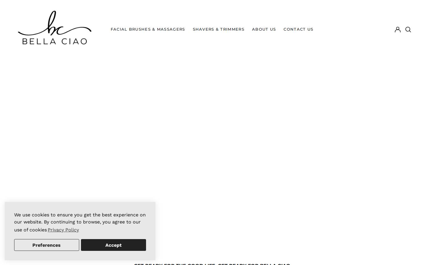 bellaciaosalon.com homepage screenshot