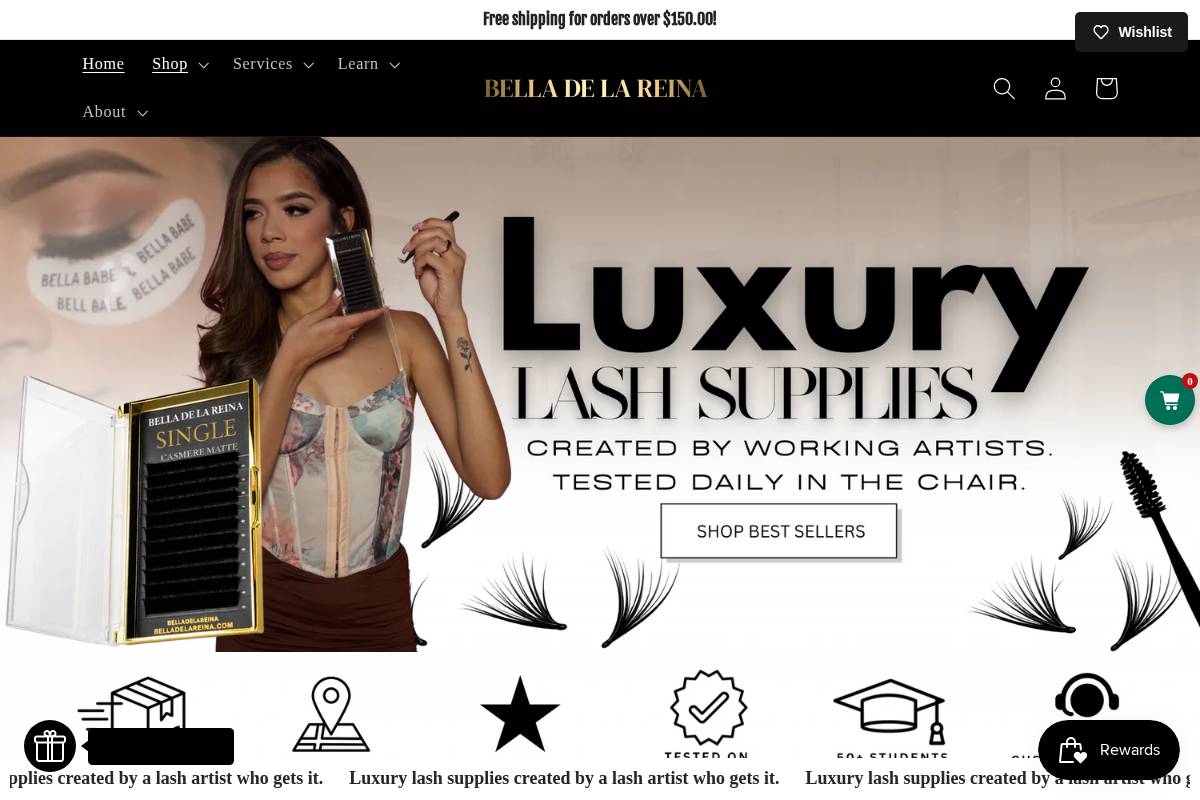 belladelareina.com homepage screenshot