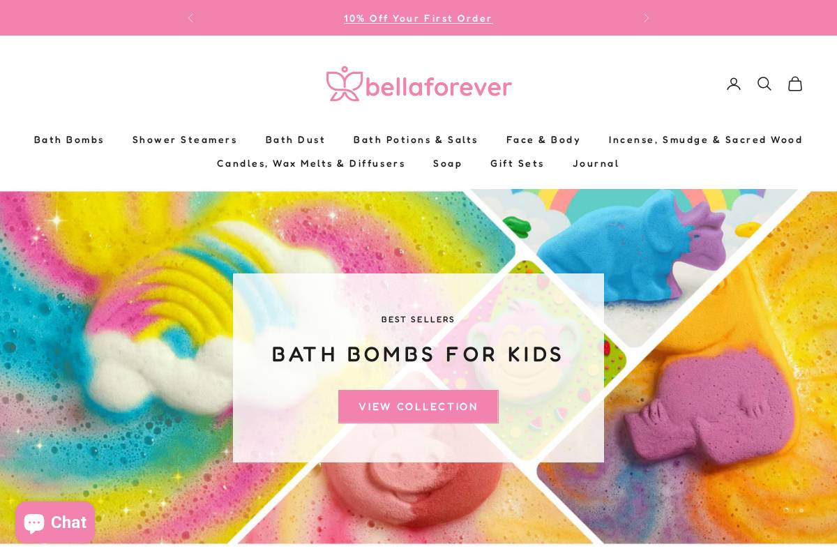 Bella Forever  homepage screenshot