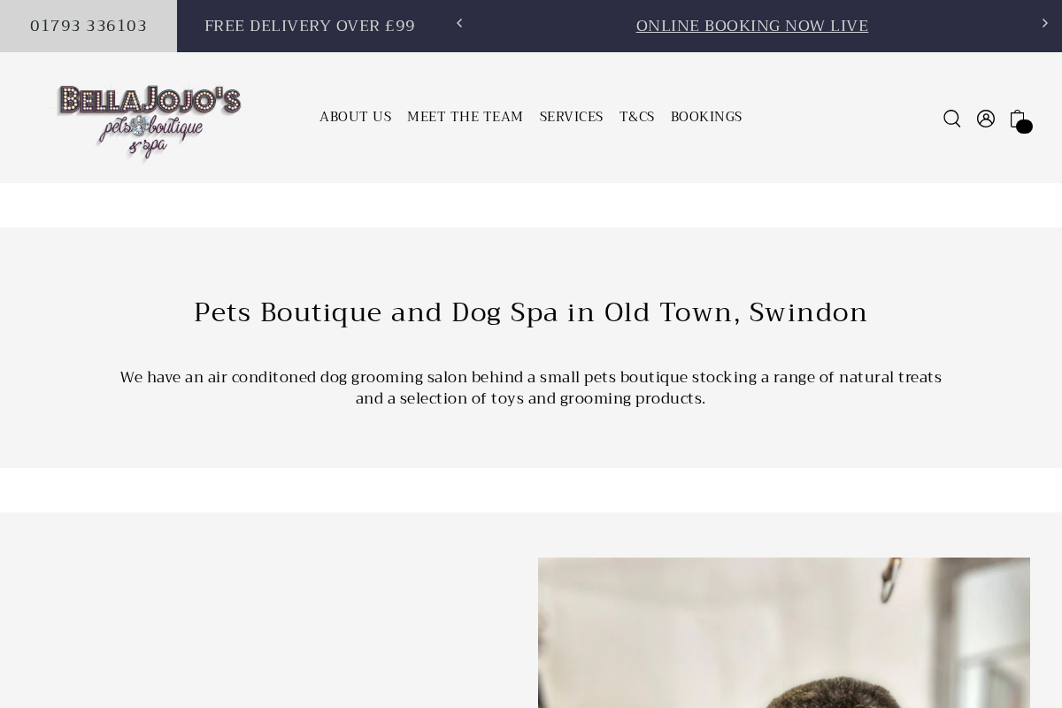 BellaJoJos homepage screenshot