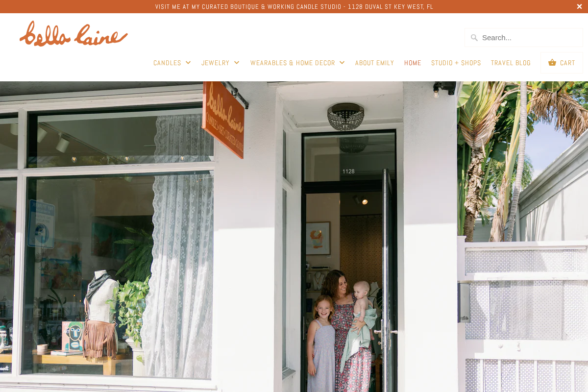 bellalaineart.com homepage screenshot