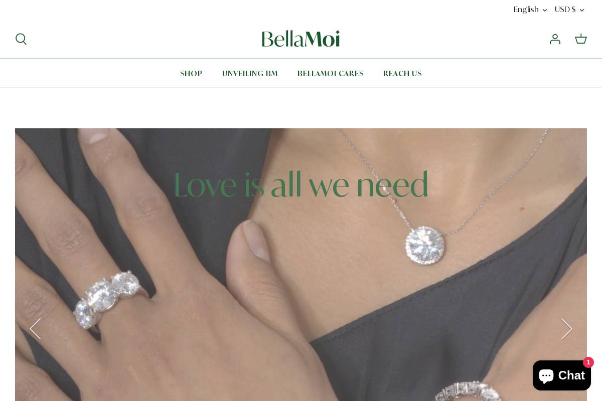 bellamoi.com homepage screenshot