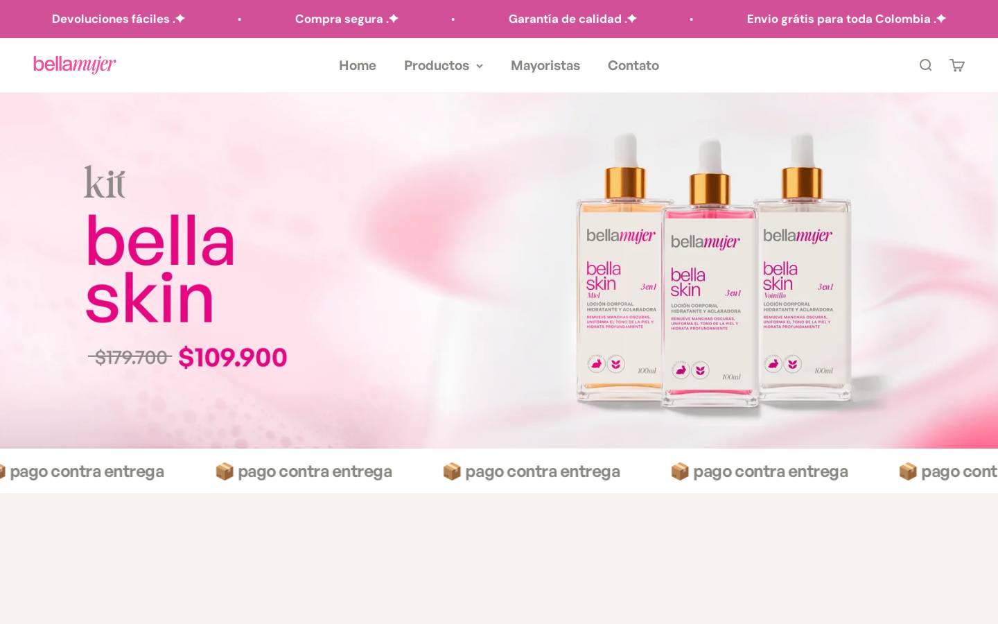bellamujer.co homepage screenshot