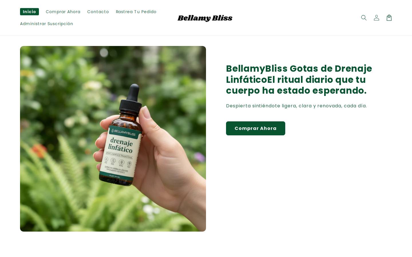 bellamybliss.com homepage screenshot