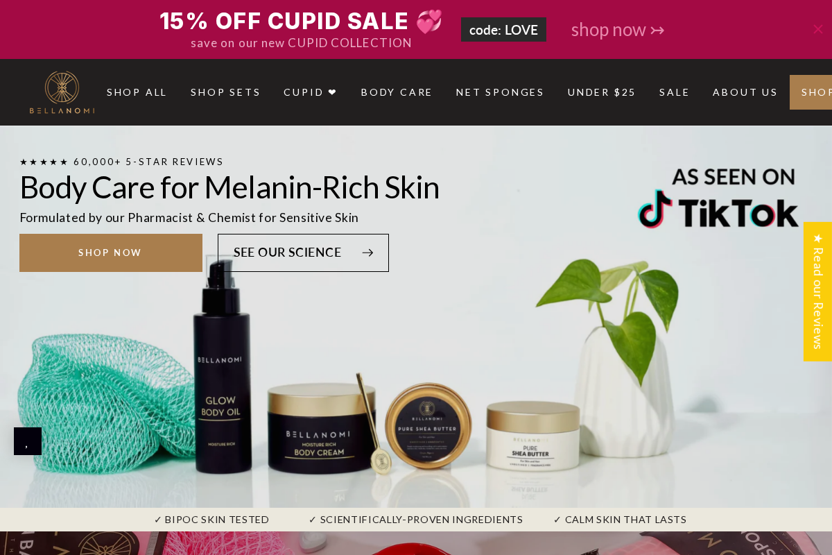 Bellanomi homepage screenshot