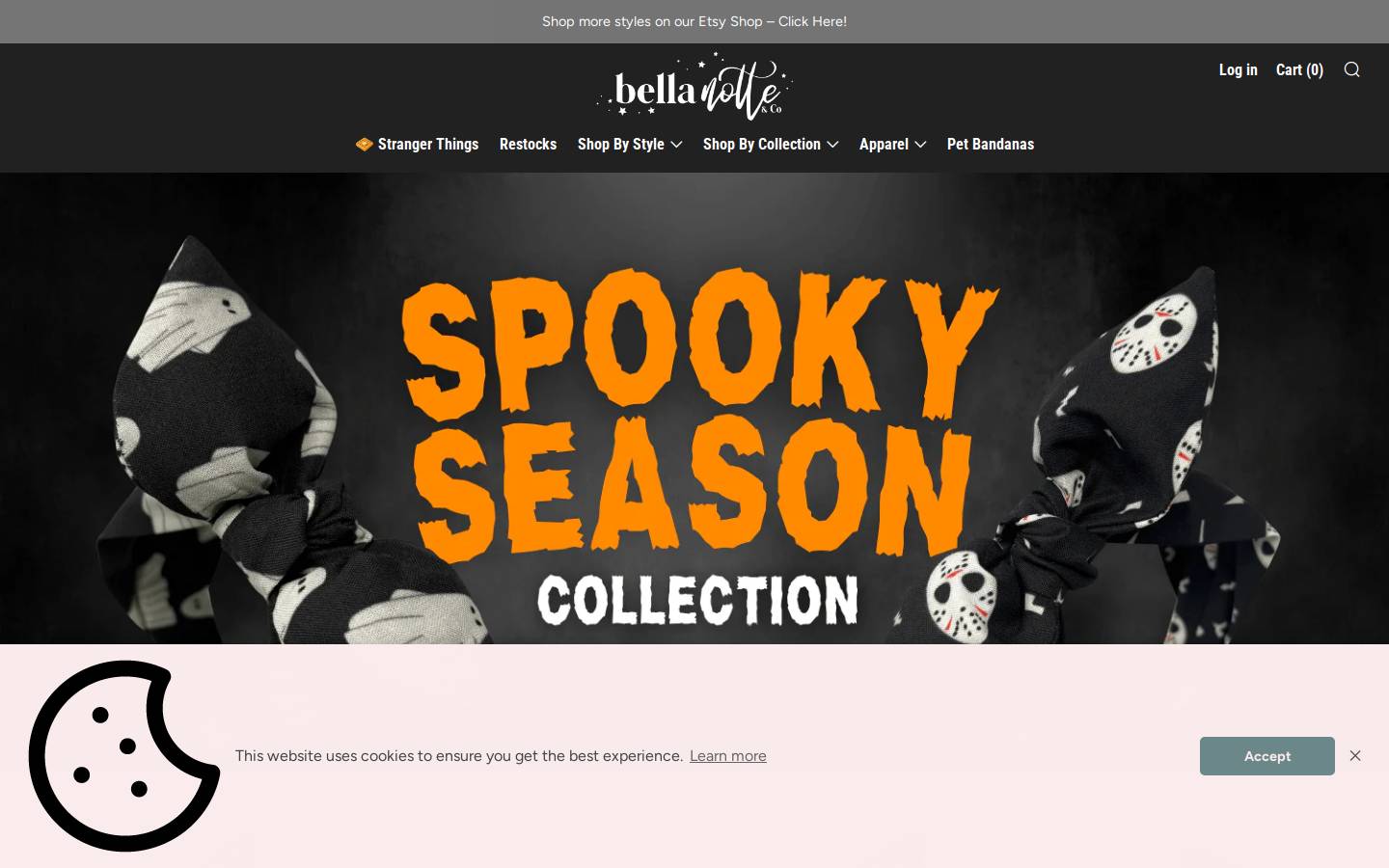 bellanotteandco.com homepage screenshot