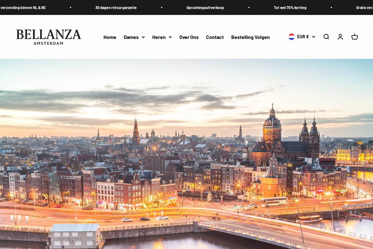 Bellanza homepage screenshot