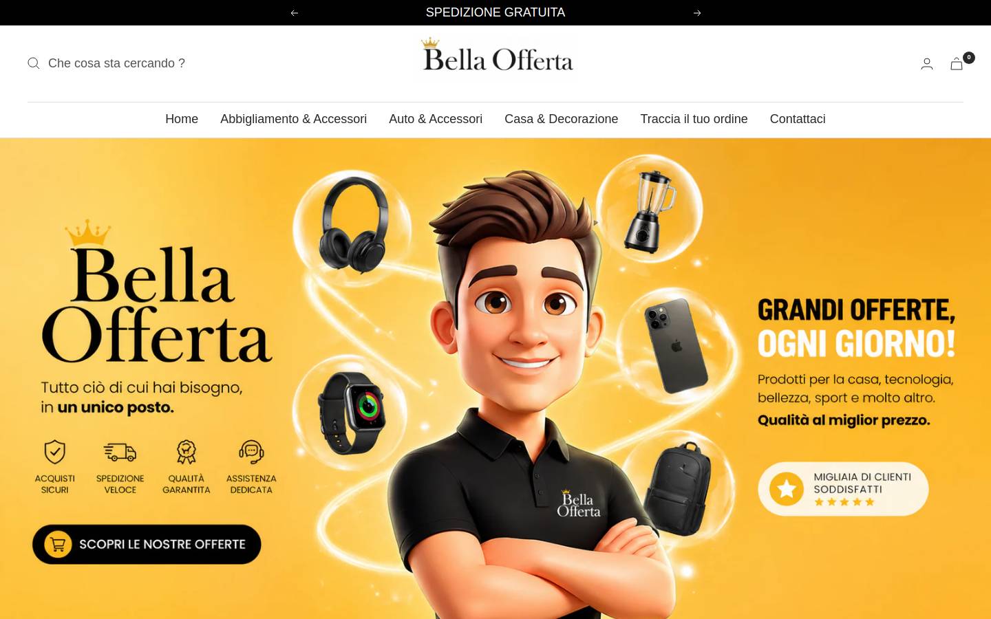 Bellaofferta homepage screenshot
