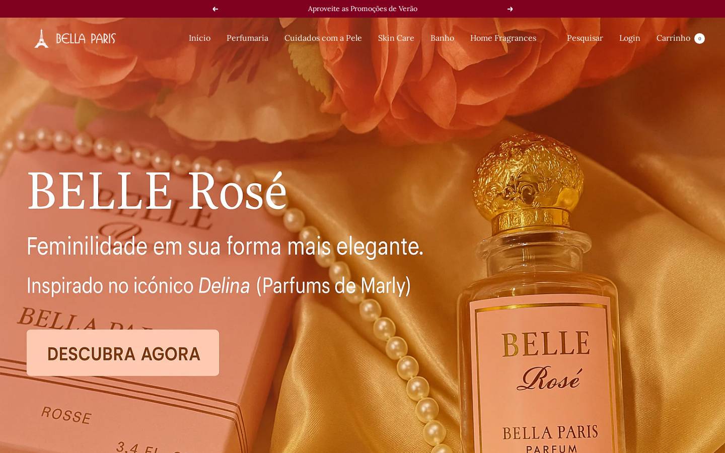 bellaparis.com.br homepage screenshot