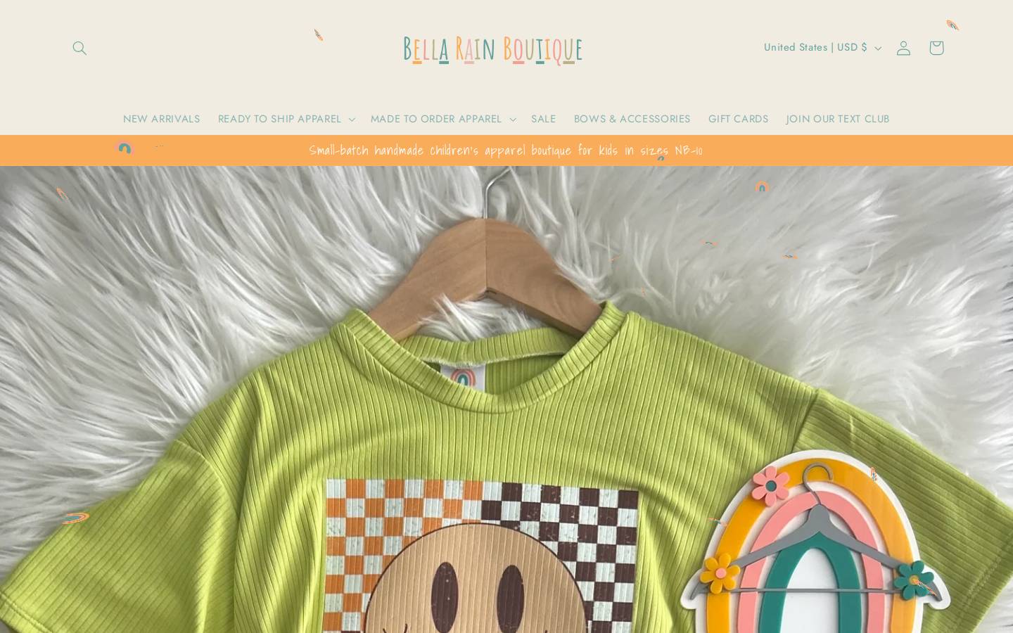 bellarainboutique.com homepage screenshot