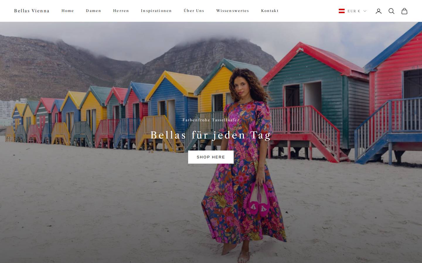 bellas-vienna.at homepage screenshot