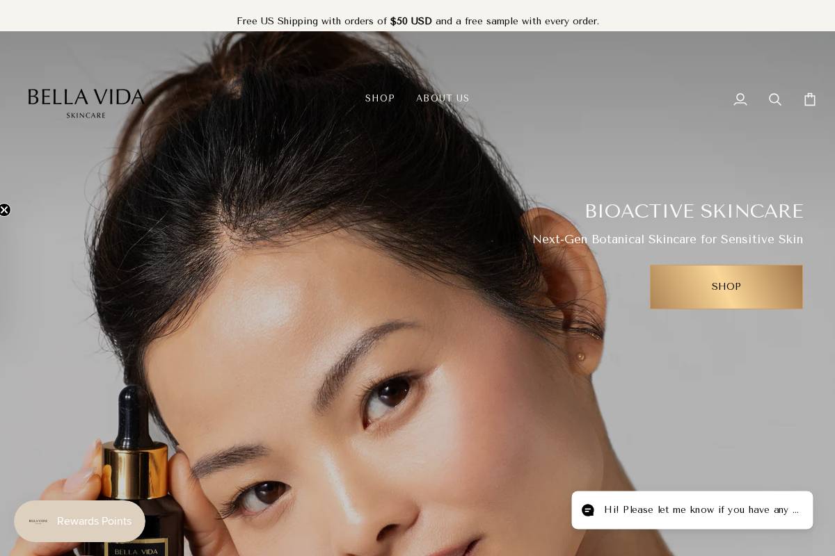 Bella Vida Santa Barbara homepage screenshot