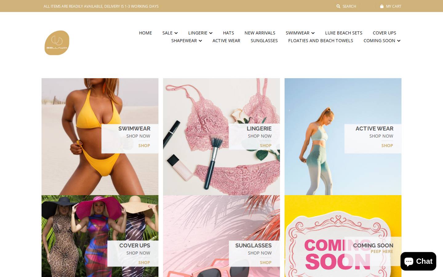 bellawix.com homepage screenshot