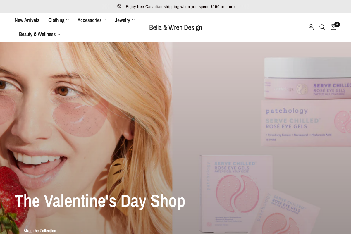 Bella & Wren Design homepage screenshot