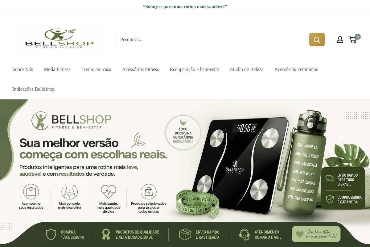 belldshop.com.br homepage screenshot