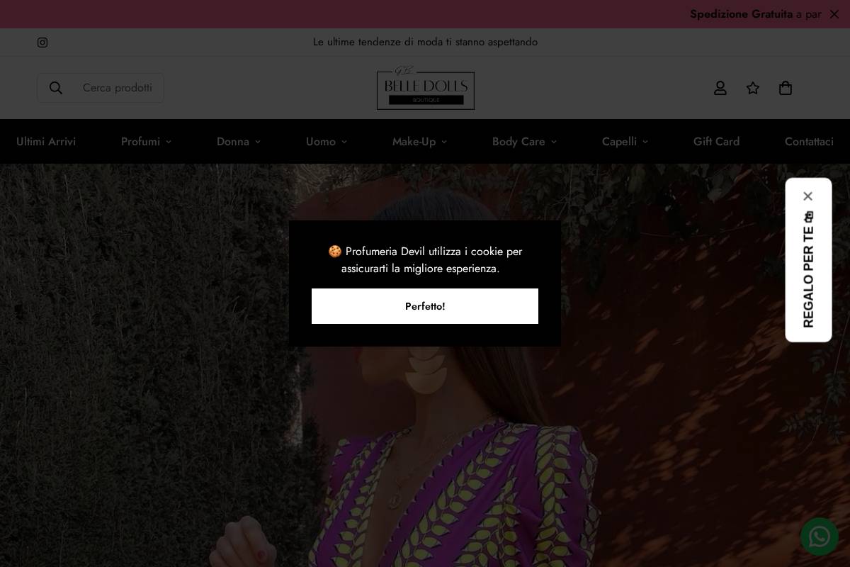 Belledolls homepage screenshot