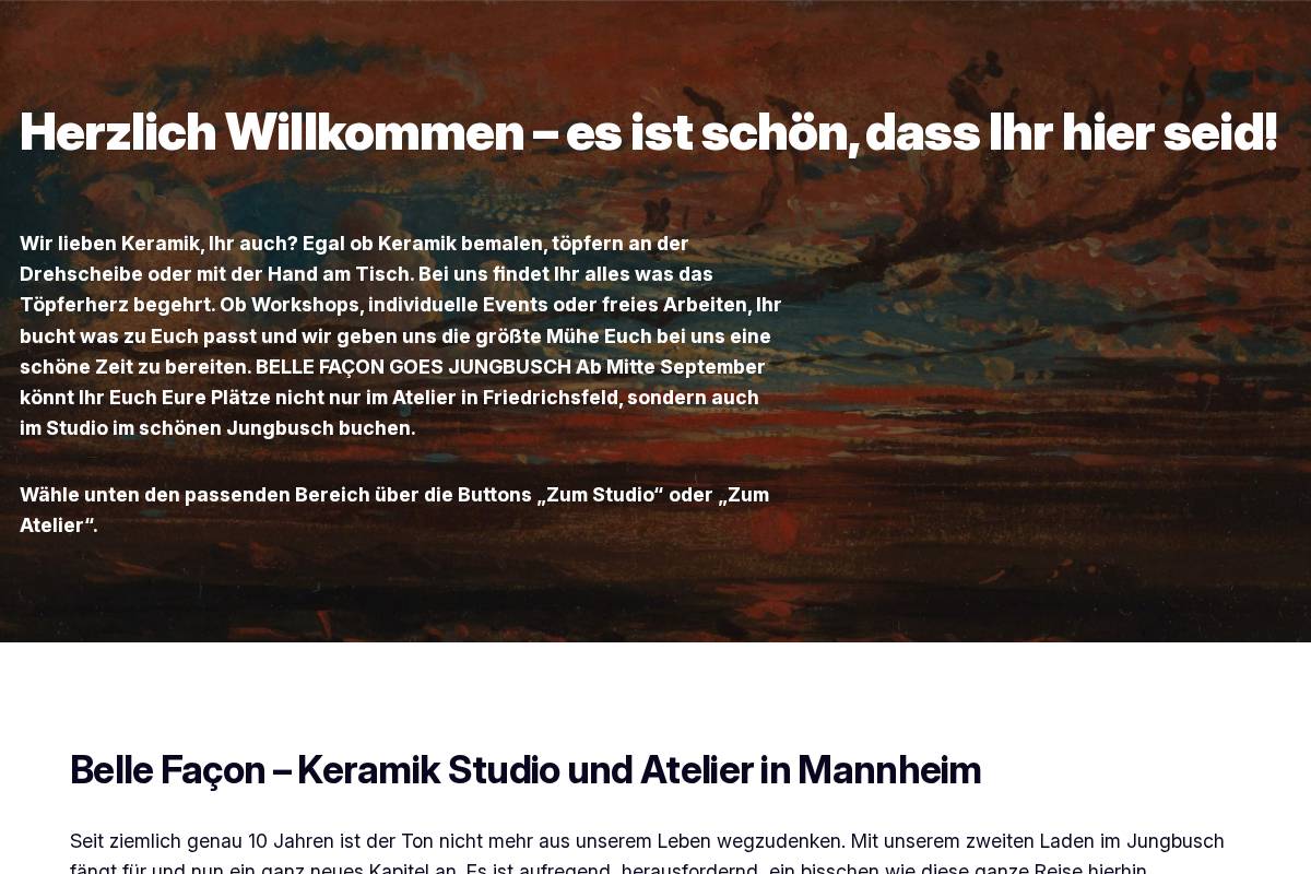 bellefacon.de homepage screenshot