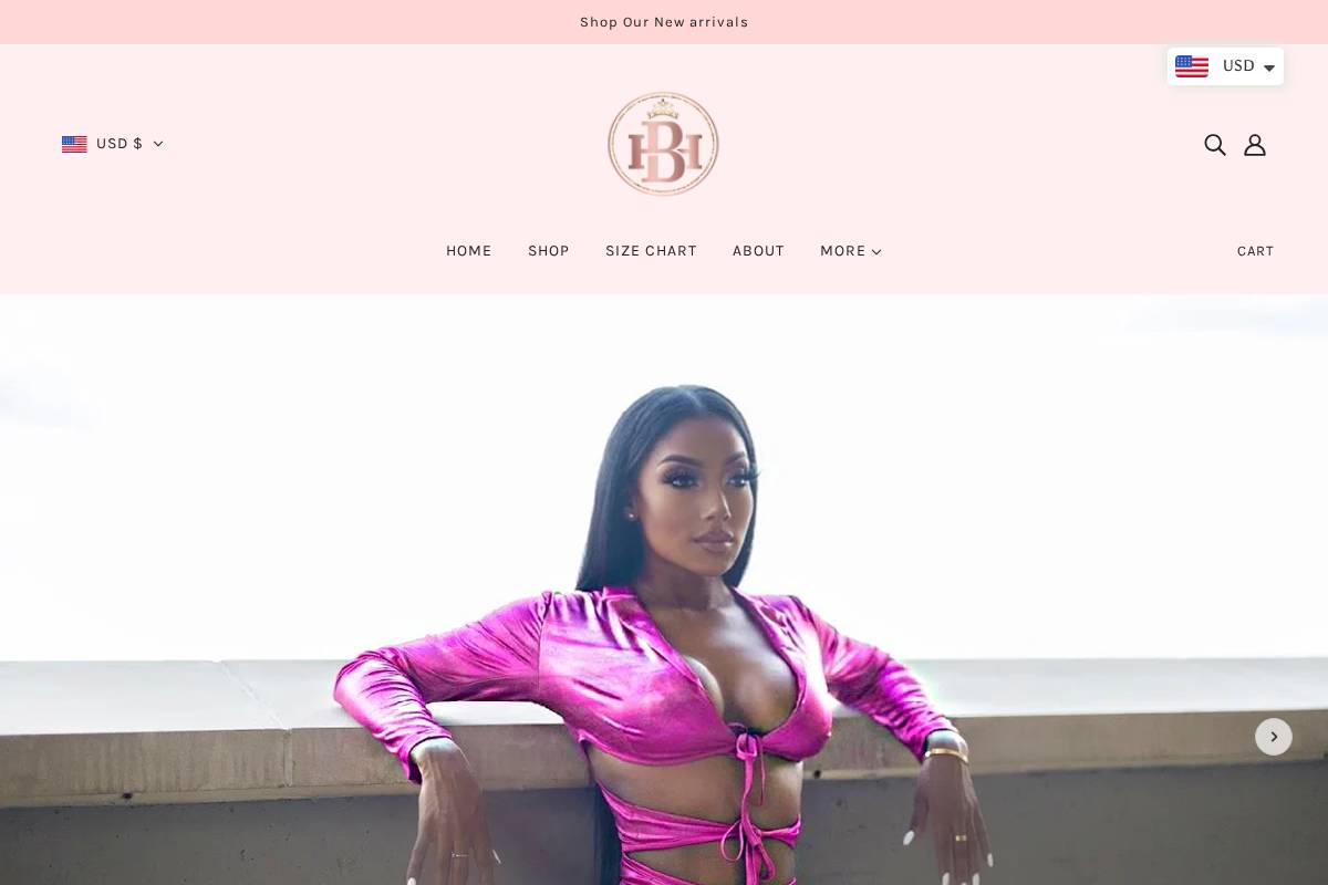 belleheiress.com homepage screenshot