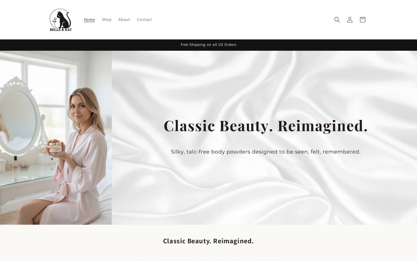 bellekat.com homepage screenshot