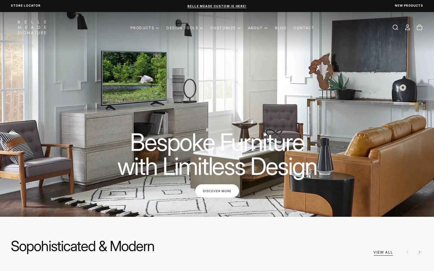 bellemeadesignature.com homepage screenshot