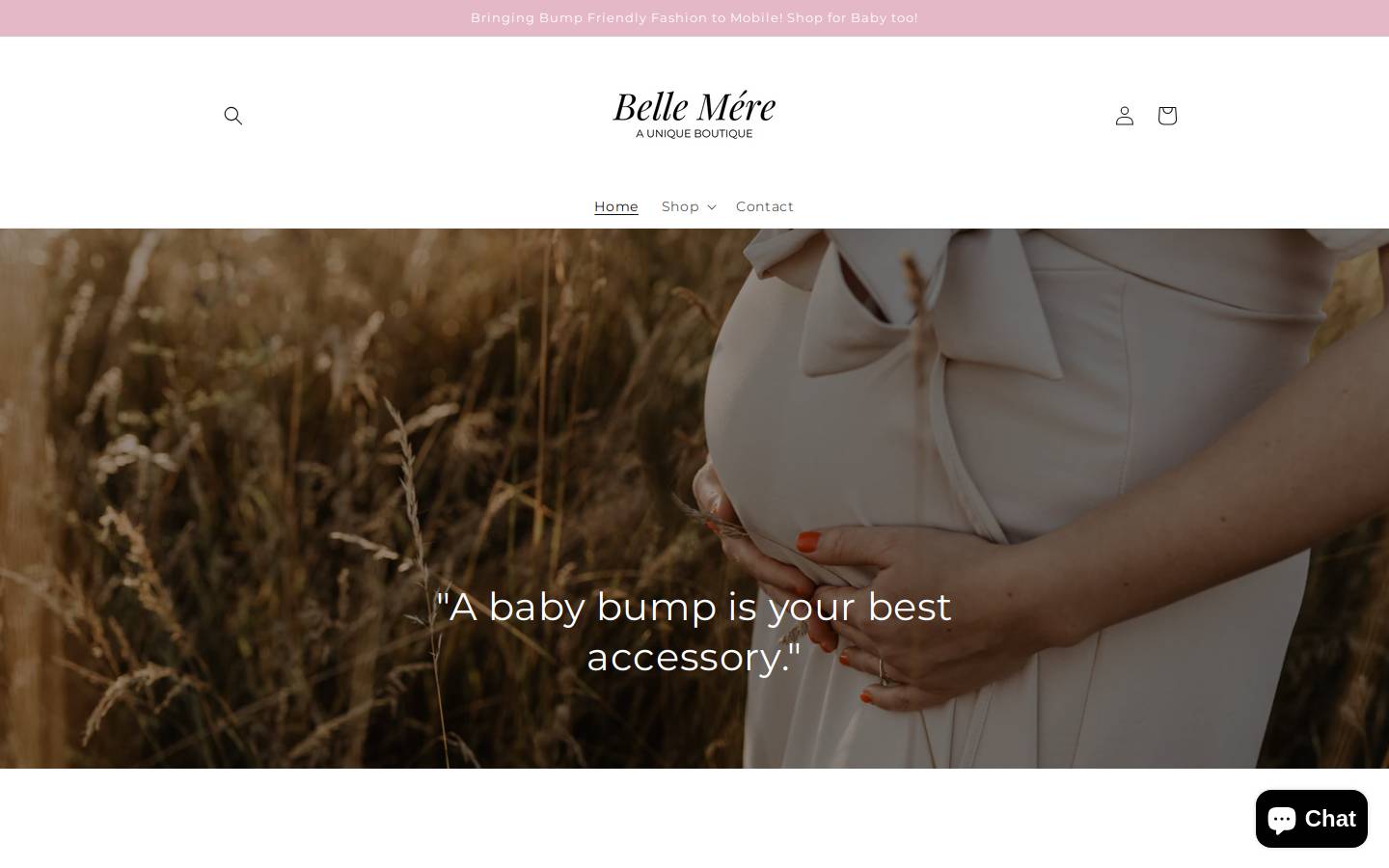 bellemereboutique.com homepage screenshot