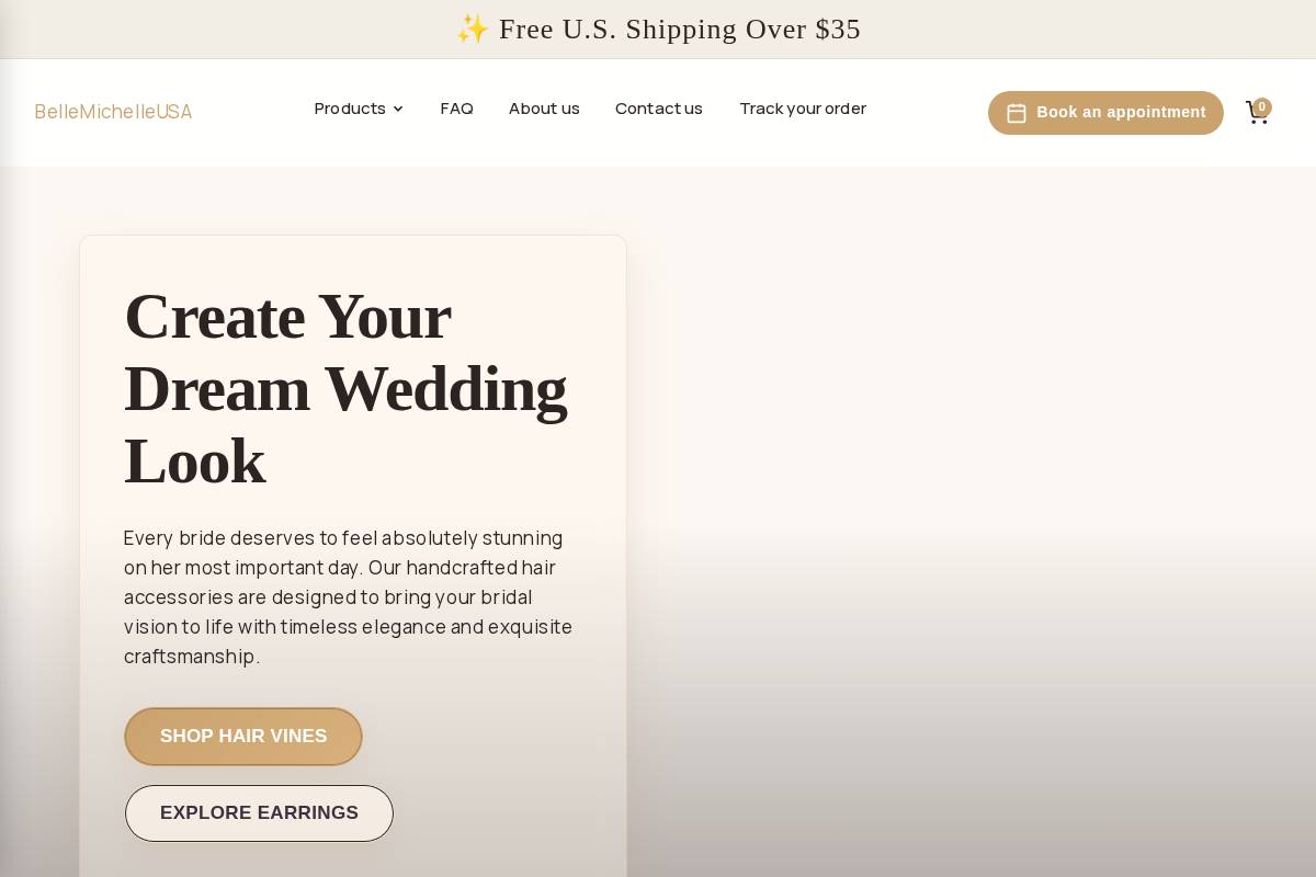 bellemichelleusa.com homepage screenshot