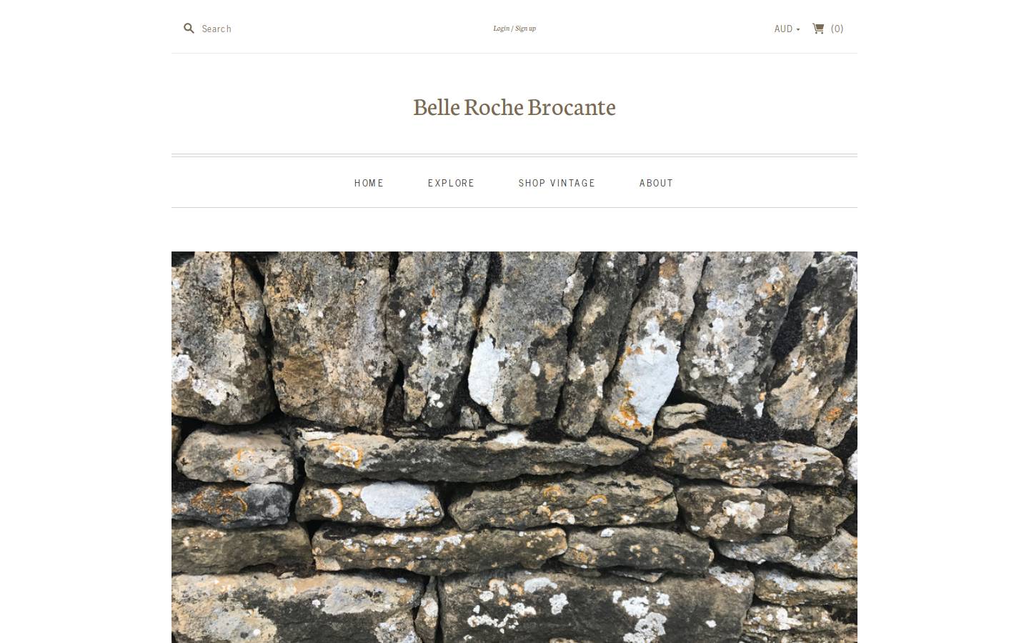 bellerochebrocante.com homepage screenshot