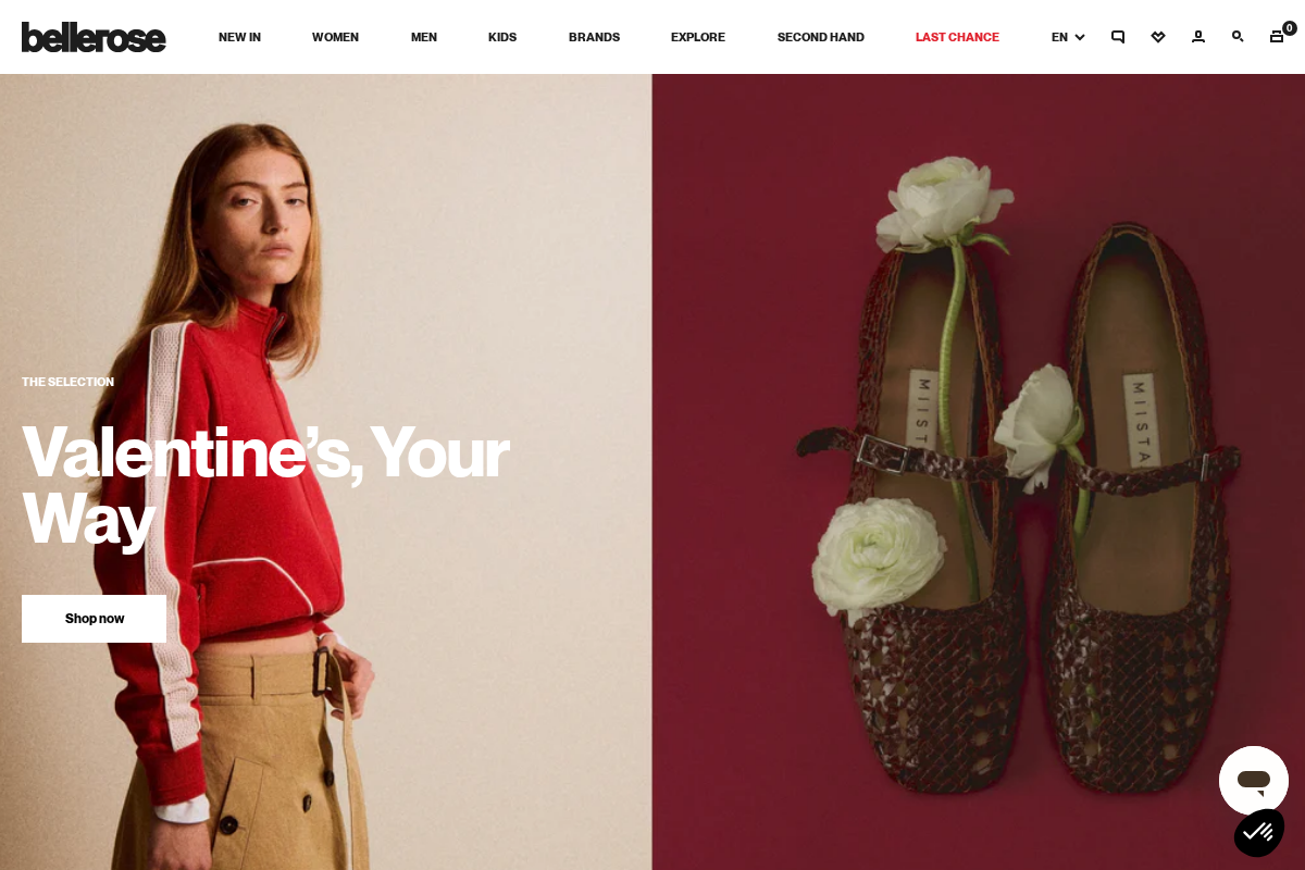 bellerose homepage screenshot