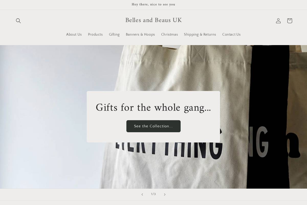 bellesandbeausuk.com homepage screenshot