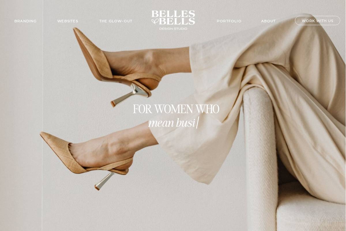 bellesandbells.com homepage screenshot