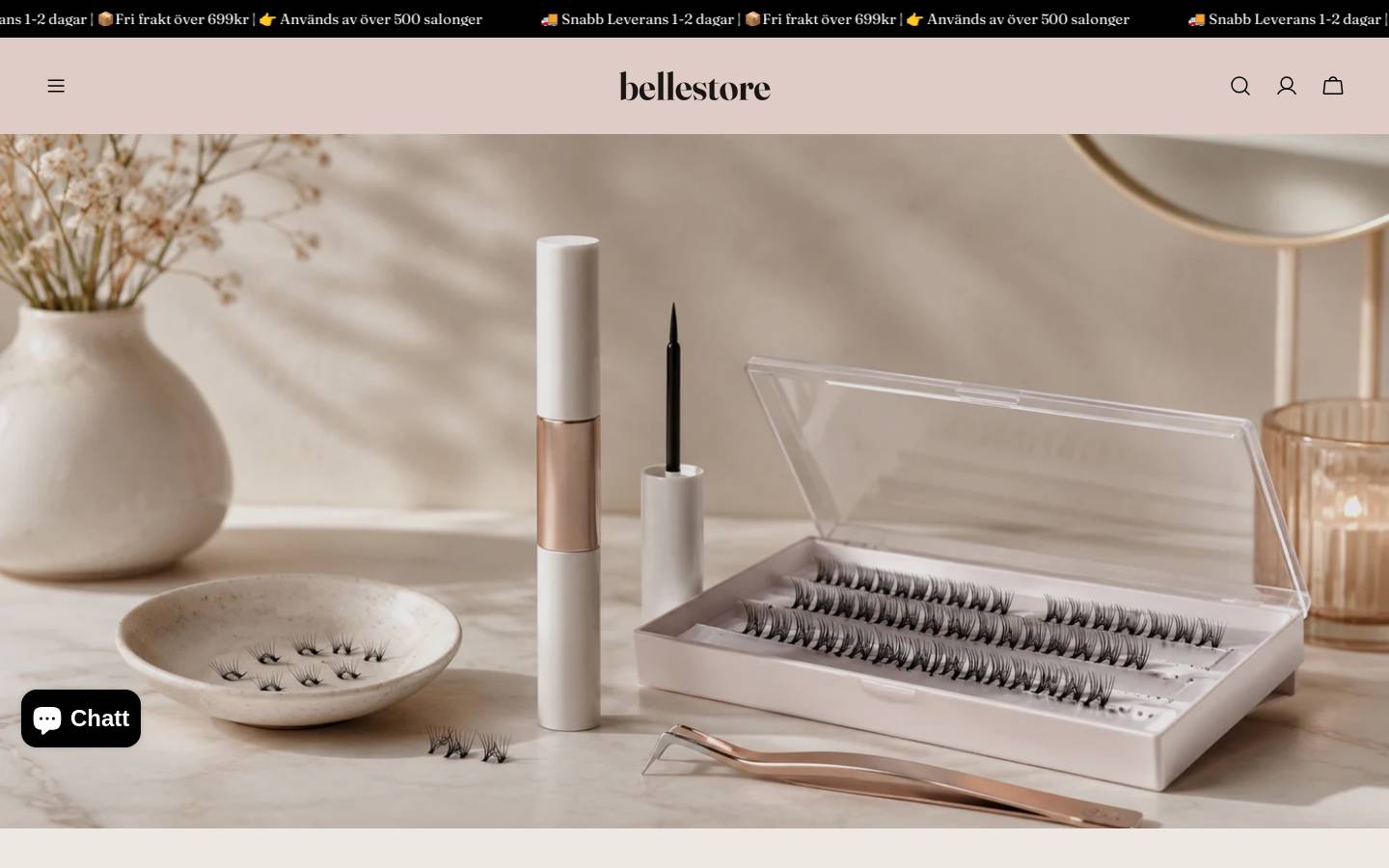 Bellestore homepage screenshot