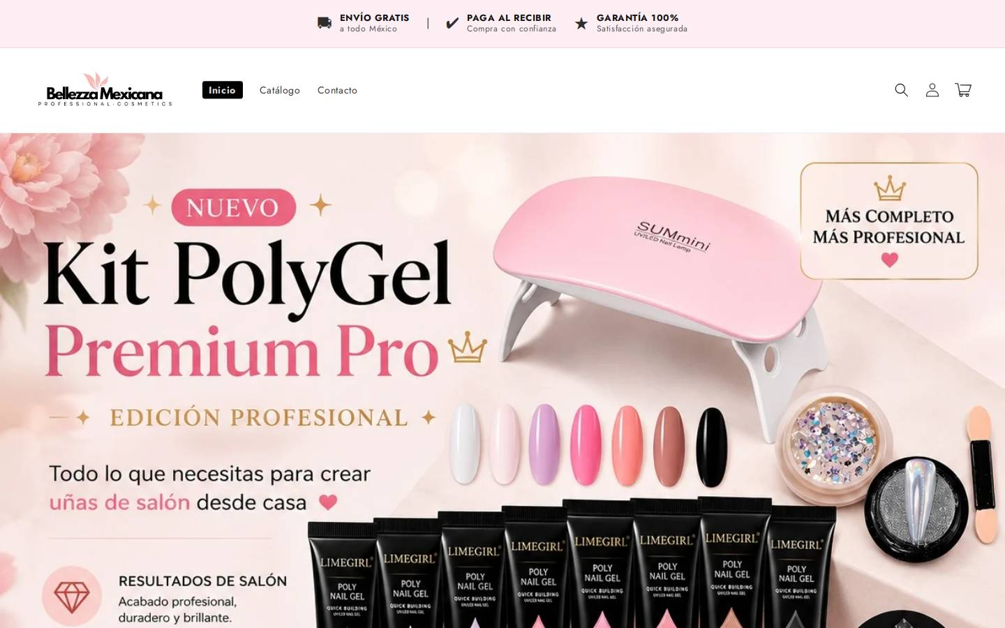 belleza-mexicana.com homepage screenshot