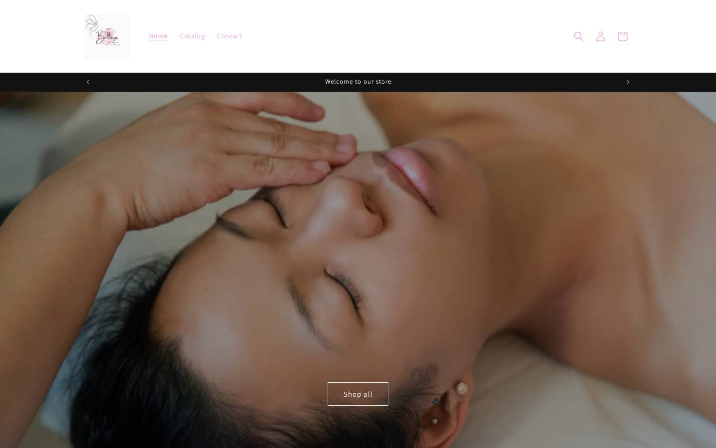 bellezadelura.com homepage screenshot