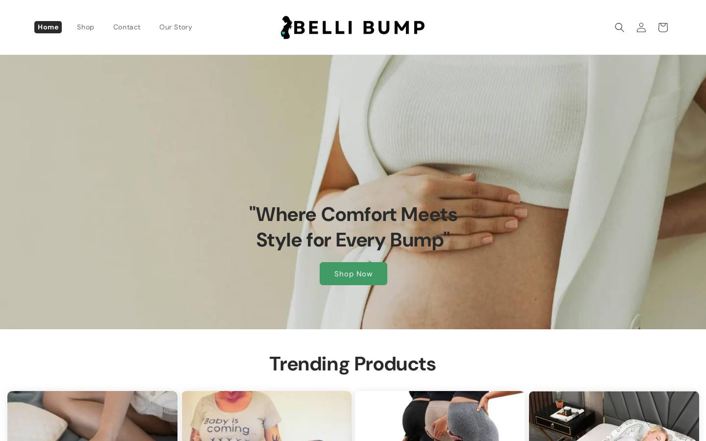 bellibump.com homepage screenshot