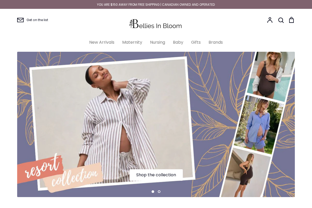 Bellies In Bloom homepage screenshot