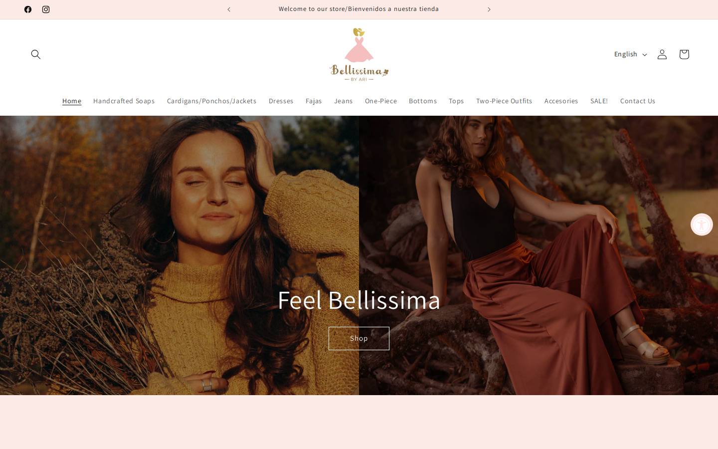bellissimabyari.com homepage screenshot