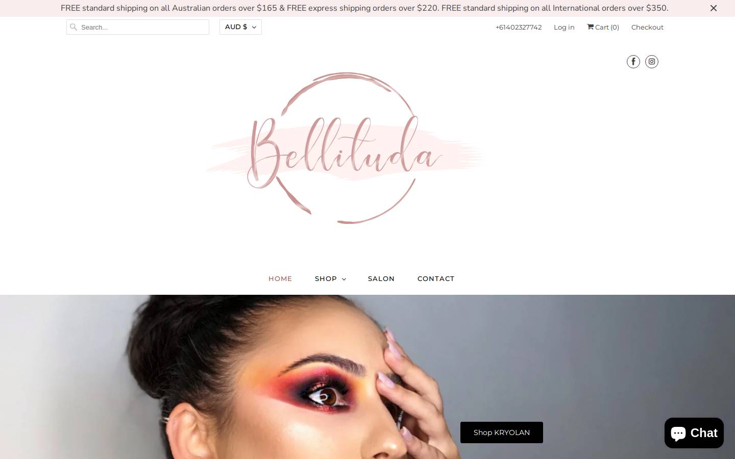bellituda.com.au homepage screenshot