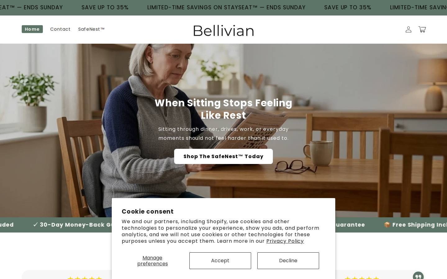 bellivian.com homepage screenshot