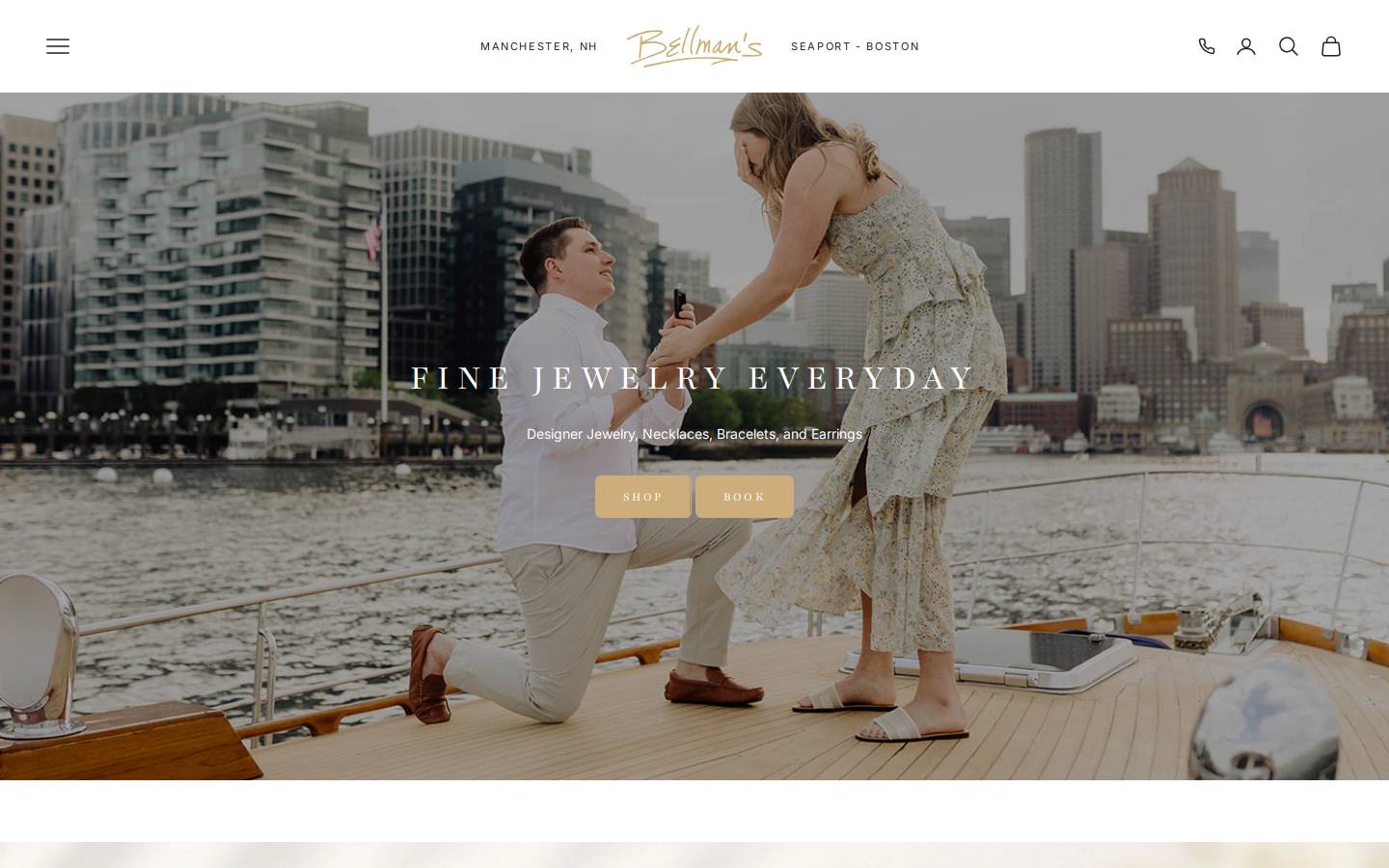 Bellman Jewelers homepage screenshot