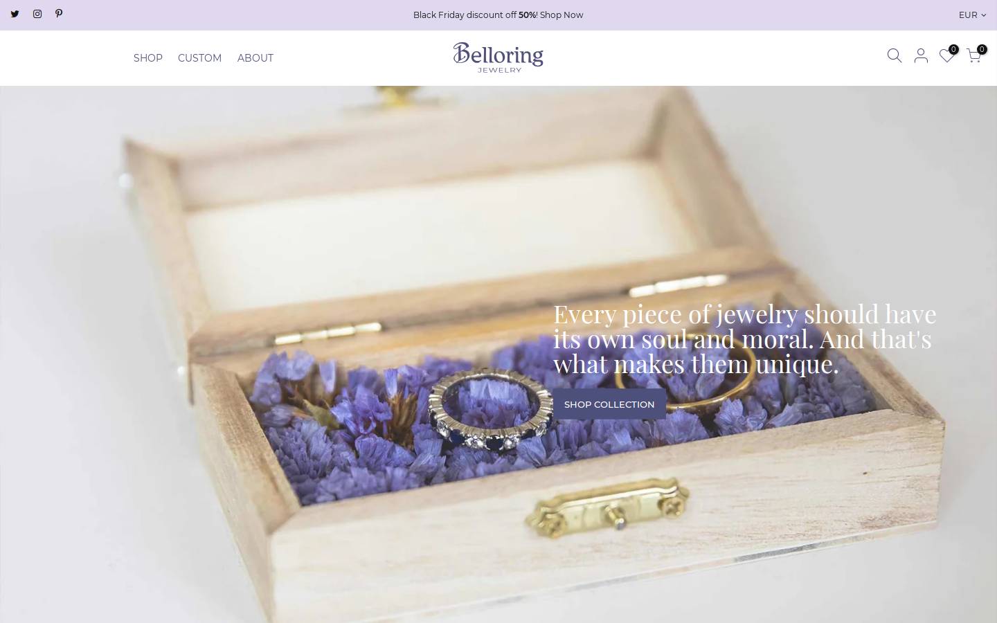belloring.com homepage screenshot