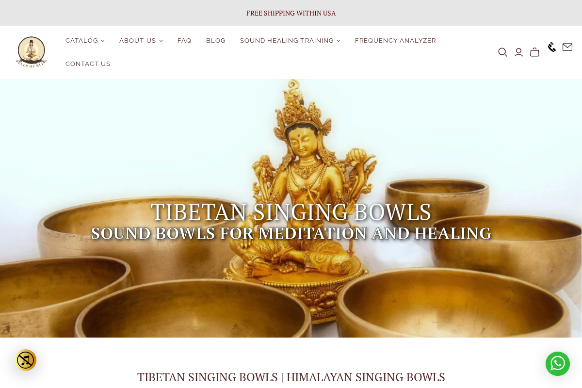Bells of Bliss homepage screenshot