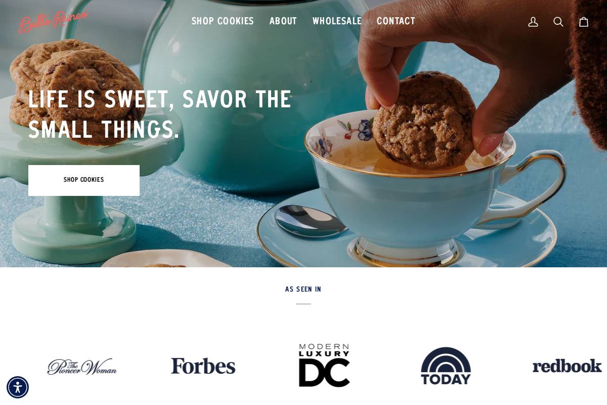 bellsreines.com homepage screenshot