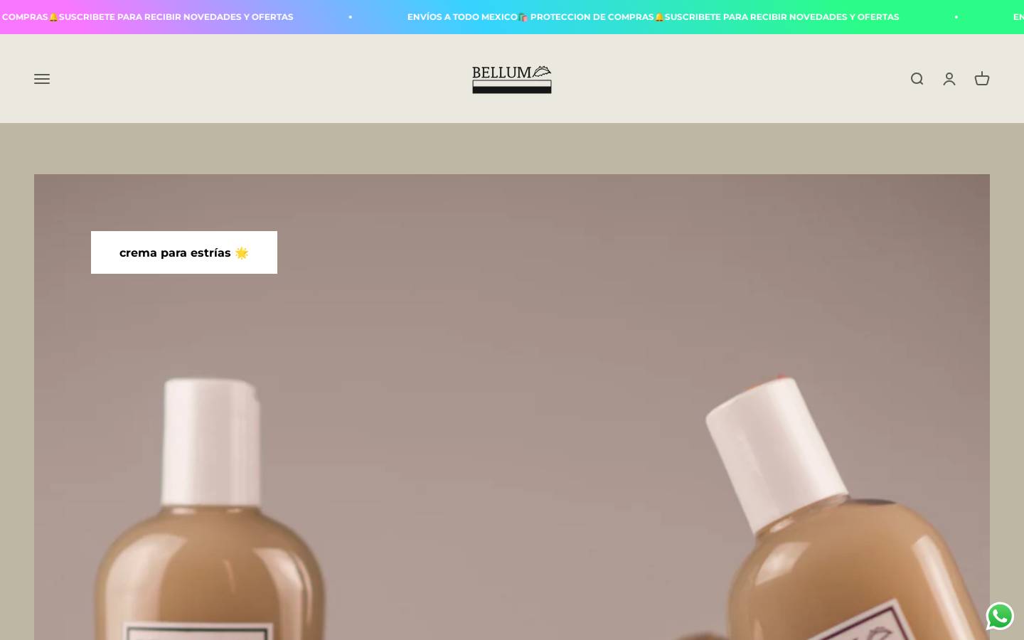 bellumoficial.com homepage screenshot