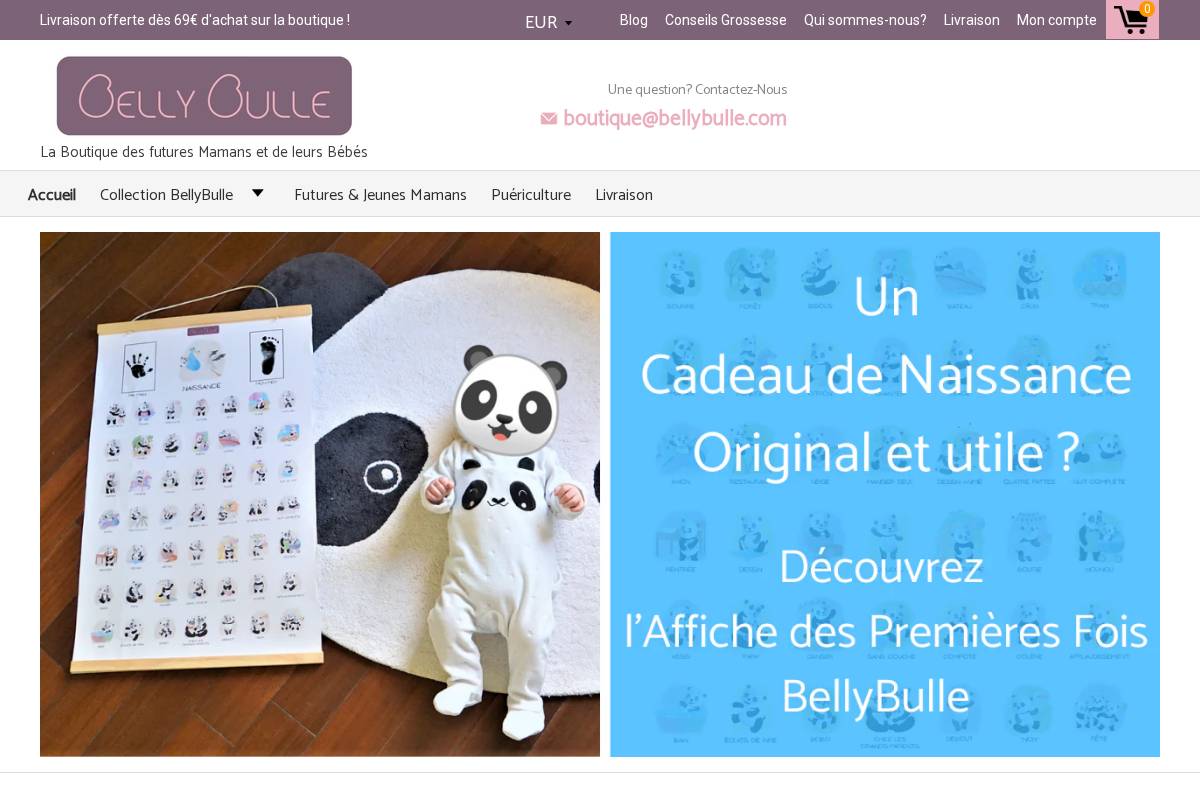 bellybulle.boutique homepage screenshot