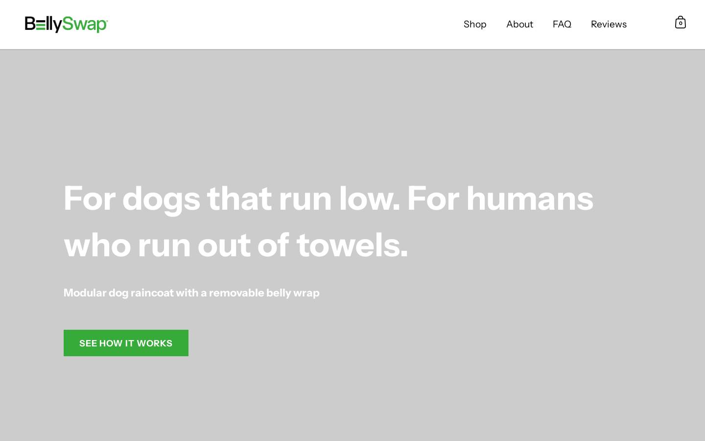 bellyswap.com homepage screenshot