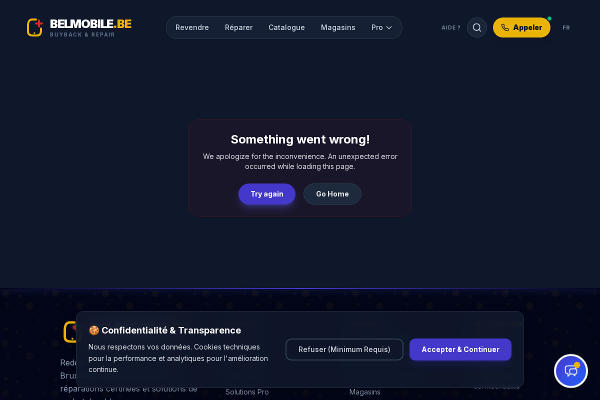Belmobile.be SPRL/BVBA homepage screenshot