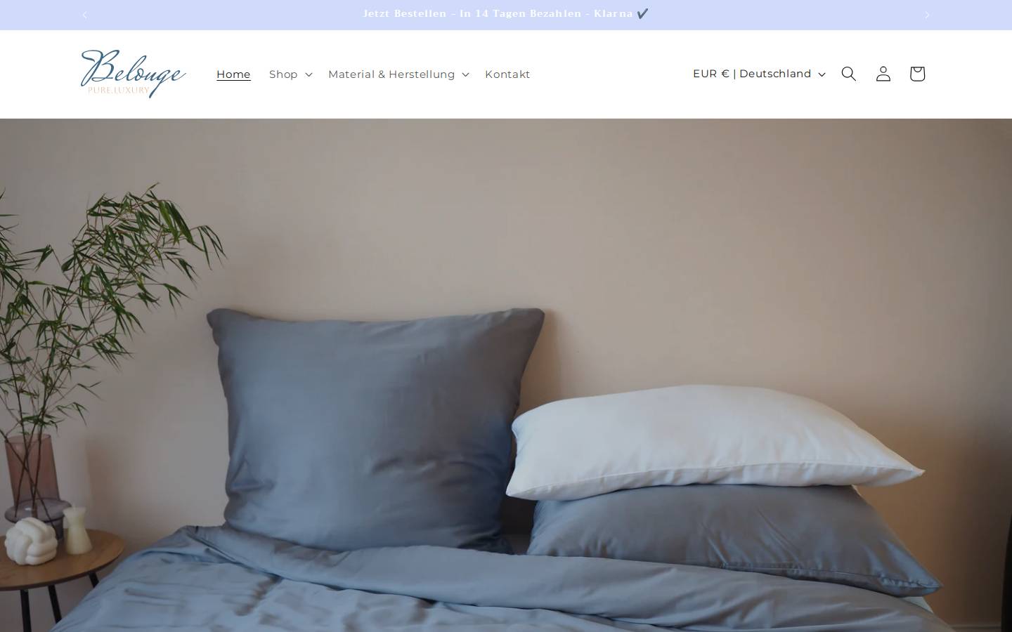 Belouge homepage screenshot