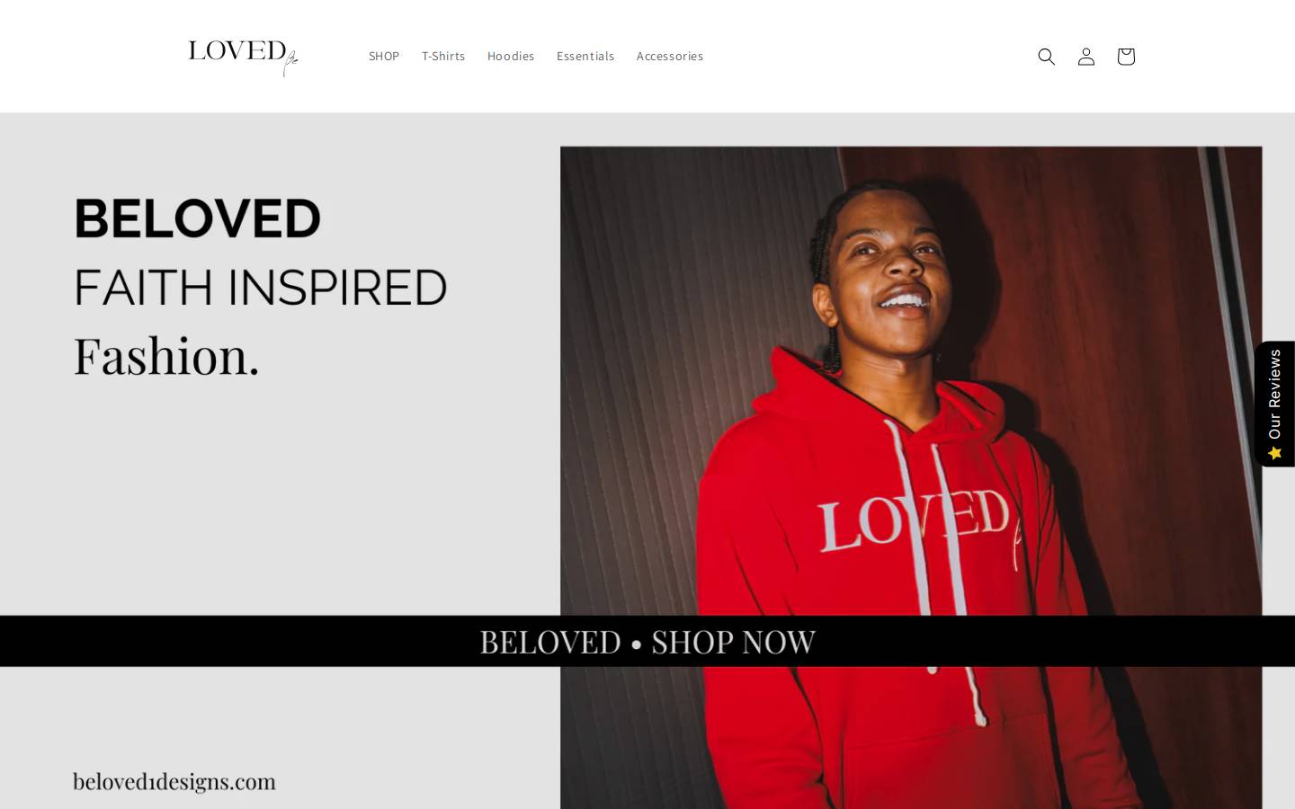 beloved1designs.com homepage screenshot