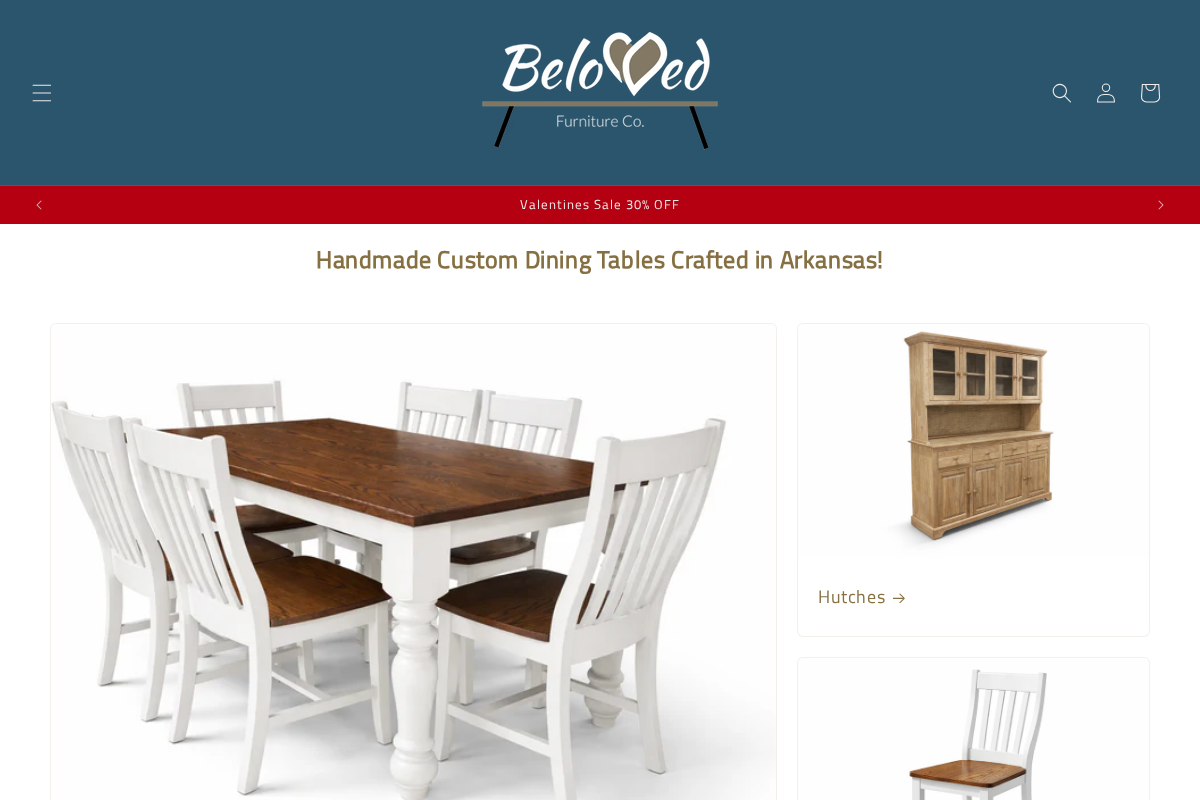 Beloved Furniture Co. homepage screenshot